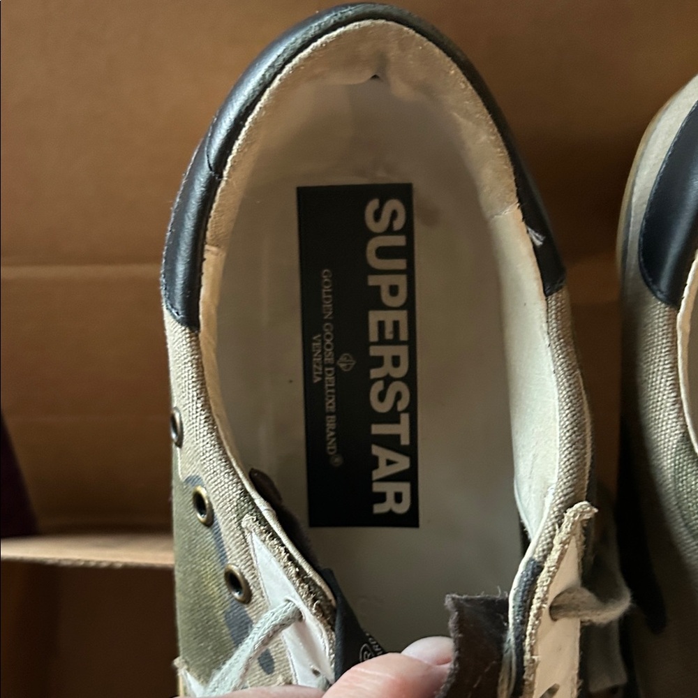Golden Goose Superstar Camouflage Lace-Up Sneakers - Picture 2 of 12